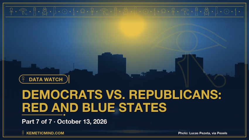 Democrats vs. Republicans: Red and blue states. Photo: Lucas Pezeta, via Pexels