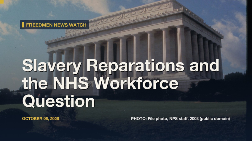 Slavery Reparations and the NHS Workforce Question