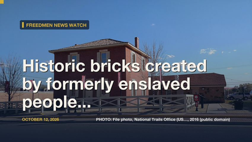 Historic bricks created by formerly enslaved people return to Freedmen's Town
