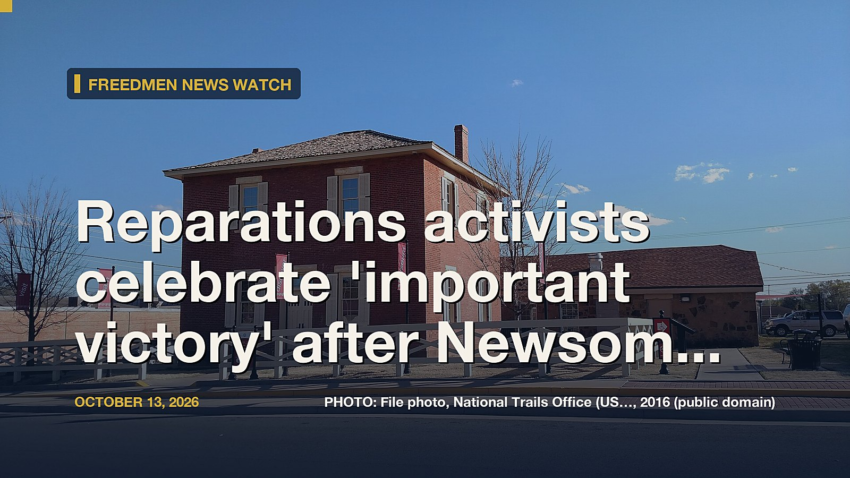 Reparations activists celebrate 'important victory' after Newsom signs first-ever corpo...