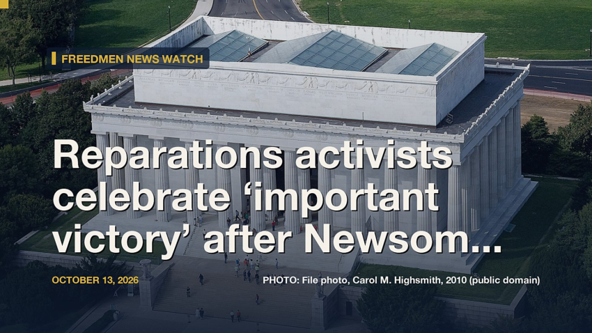 Reparations activists celebrate ‘important victory’ after Newsom signs first-ever corpo...