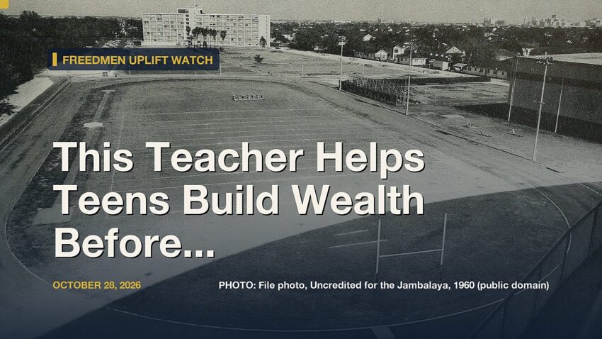 This Teacher Helps Teens Build Wealth Before They Graduate High School