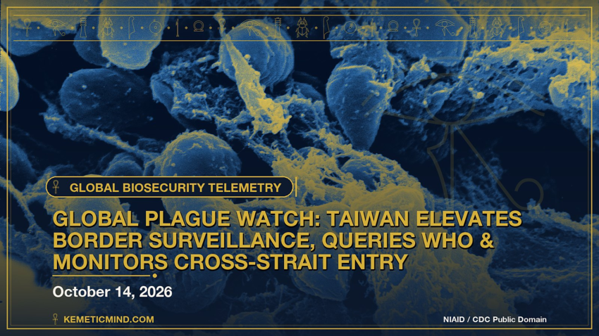 Taiwan CDC elevates border health screening and queries WHO over international plague telemetry