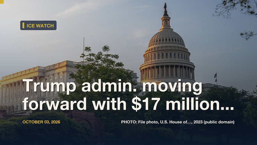 ICE Watch: Trump admin. moving forward with $17 million expansion of ICE detention facility in Batavia