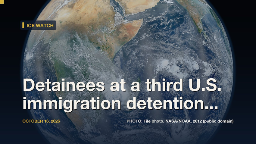 ICE Watch: Detainees at a third U.S. immigration detention center go on hunger strike, including Russian…