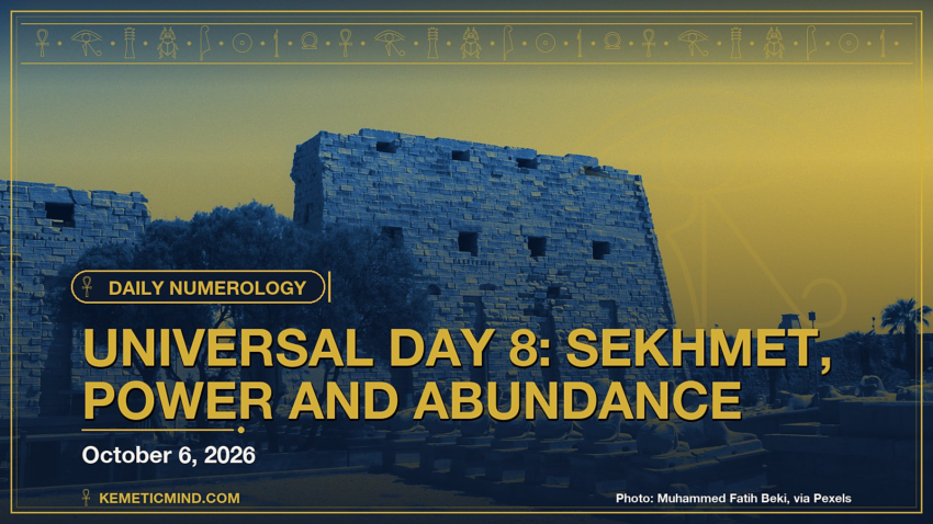 Universal Day Number 8, October 6, 2026: Sekhmet, Power and Abundance. Photo: Muhammed Fatih Beki, via Pexels