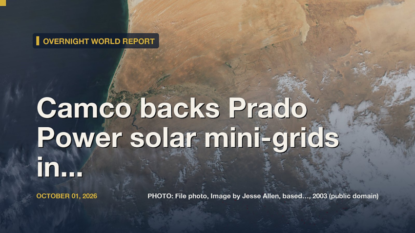 Camco backs Prado Power solar mini-grids in Nigeria