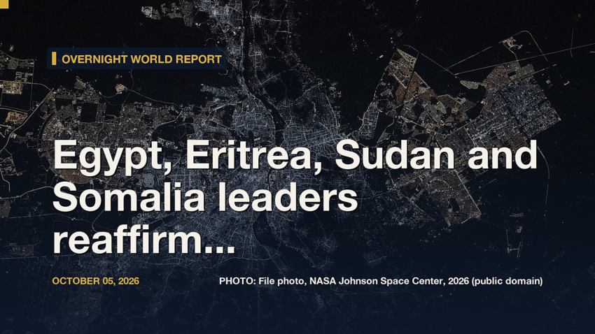 Egypt, Eritrea, Sudan and Somalia leaders reaffirm Red Sea navigation, sovereignty