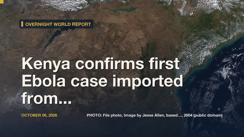 Kenya confirms first Ebola case imported from Congo, patient has died