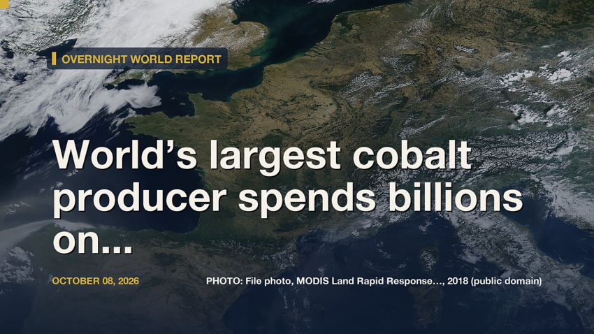 World’s largest cobalt producer spends billions on diesel. A $300 million project in Co...