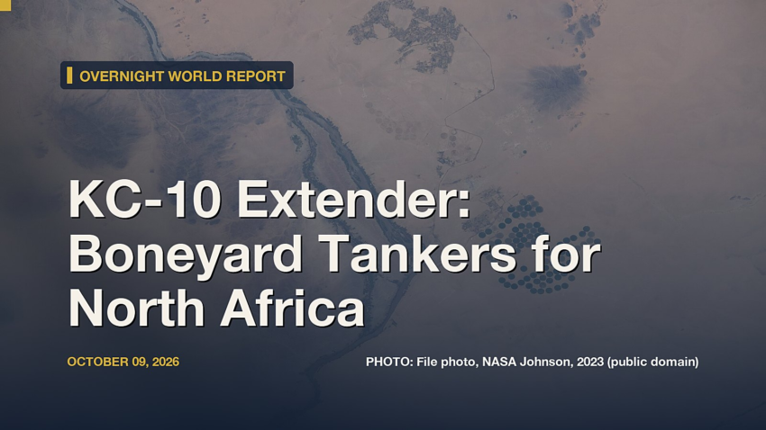KC-10 Extender: Boneyard Tankers for North Africa