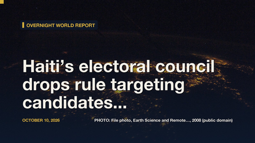 Haiti’s electoral council drops rule targeting candidates sanctioned by foreign countries