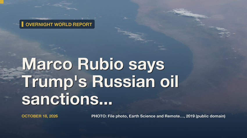 Marco Rubio says Trump's Russian oil sanctions waiver is a '60-day pause,' denies restr...