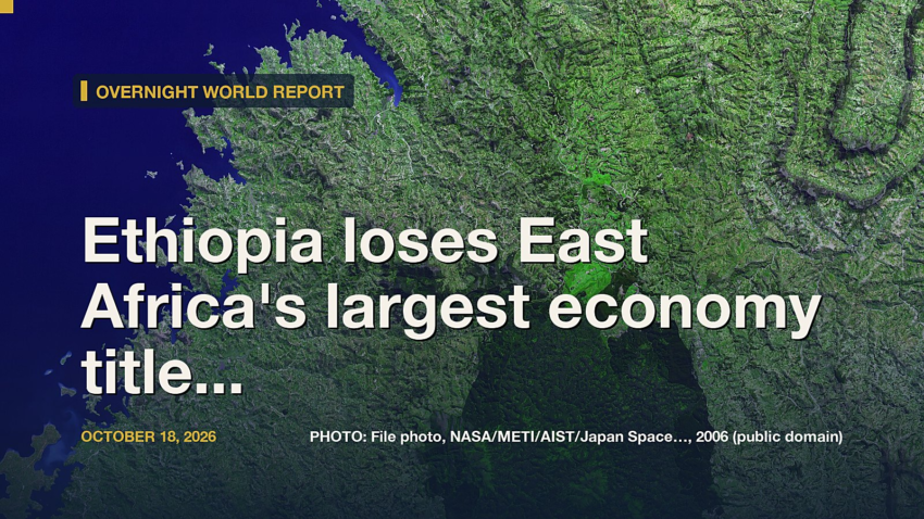 Ethiopia loses East Africa's largest economy title to Kenya, falling $24 billion behind...