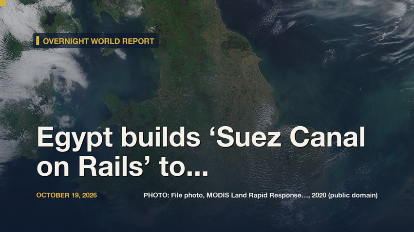 Egypt builds ‘Suez Canal on Rails’ to link two seas