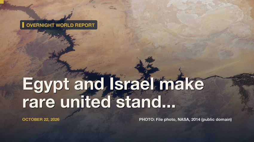 Egypt and Israel make rare united stand against oil-rich Libya’s maritime deal with Tur...