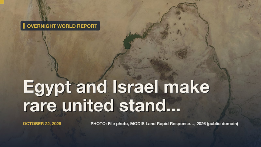 Egypt and Israel make rare united stand against oil-rich Libya’s maritime deal with Tur...