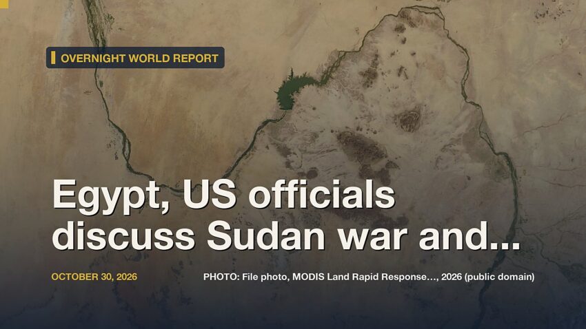 Egypt, US officials discuss Sudan war and Libya peace efforts