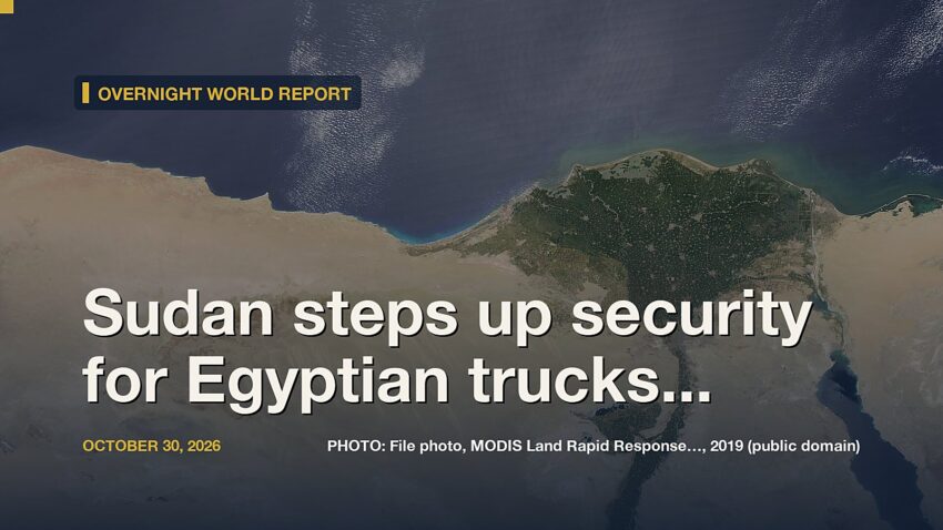 Sudan steps up security for Egyptian trucks after deadly shooting