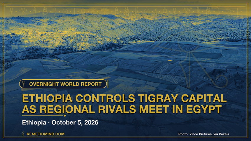 Ethiopia controls Tigray capital as regional rivals meet in Egypt. Photo: Vince Pictures, via Pexels