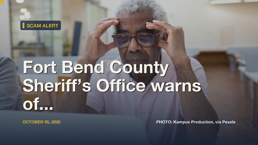 Fort Bend County Sheriff’s Office warns of fake QR code scam targeting residents