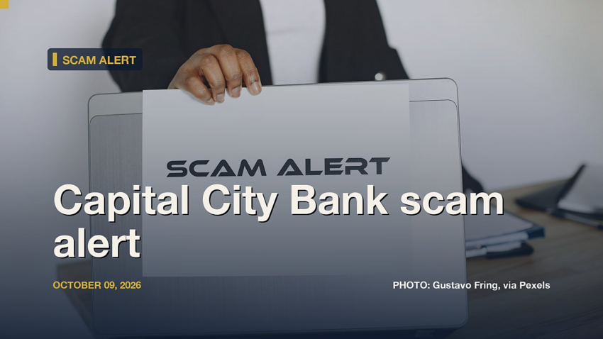 Capital City Bank scam alert