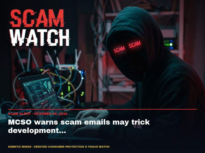 MCSO warns scam emails may trick development applicants into wiring money