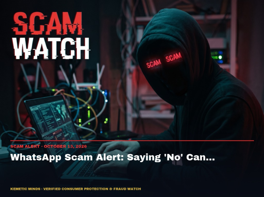 WhatsApp Scam Alert: Saying 'No' Can...