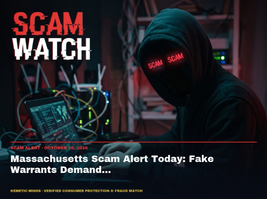 Massachusetts Scam Alert Today: Fake Warrants Demand $80K