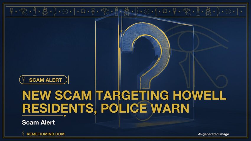 AI-generated editorial illustration: New Scam Targeting Howell Residents, Police Warn