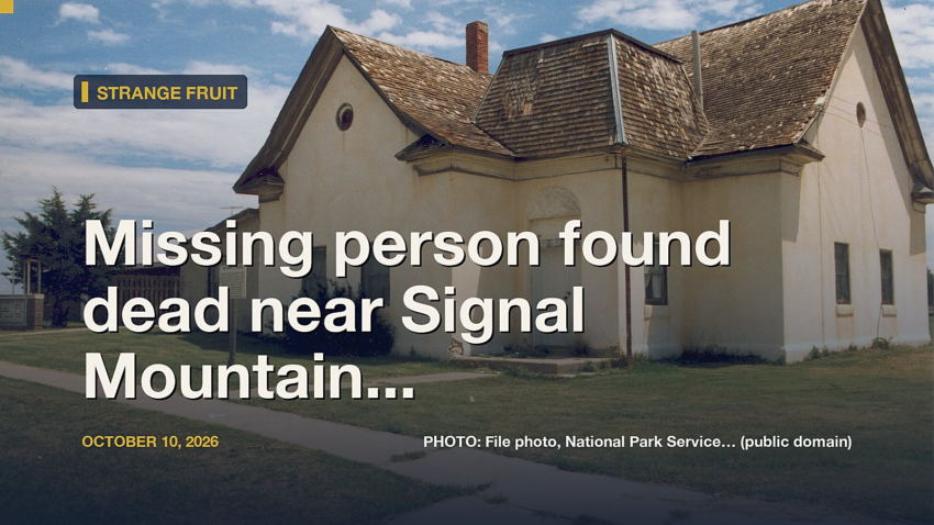 Missing person found dead near Signal Mountain waterfall, HCSO says