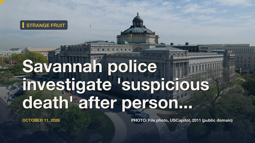 Savannah police investigate 'suspicious death' after person found on President Street