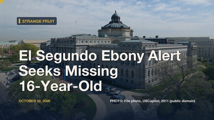 El Segundo Ebony Alert Seeks Missing 16-Year-Old