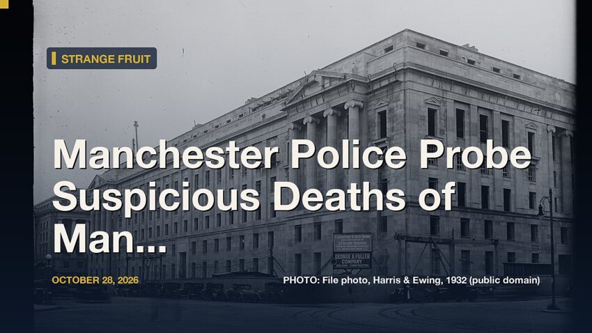 Manchester Police Probe Suspicious Deaths of Man And Woman On Wheelock Street