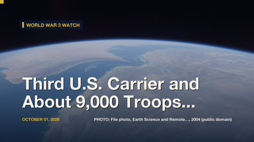 U.S. Navy aircraft carrier in the Middle East