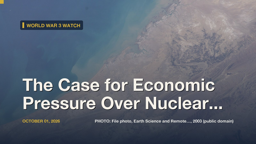 World War 3 Watch: The Case for Economic Pressure Over Nuclear Diplomacy With Iran