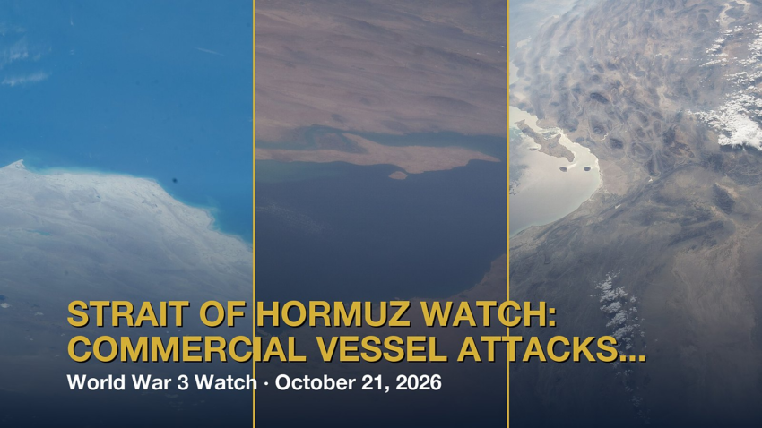 World War 3 Watch: Strait of Hormuz Watch: Commercial Vessel Attacks Intensify